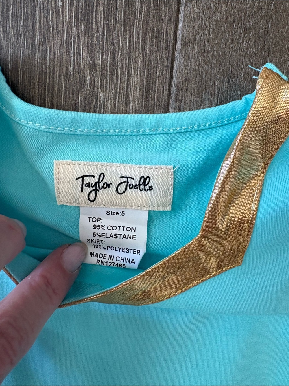 Taylor Joelle Jasmine Inspired Dress - Size 5 - Picture 3 of 5